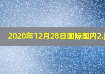 2020年12月28日国际国内