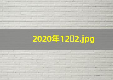 2020年12�