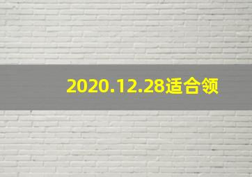 2020.12.28适合领