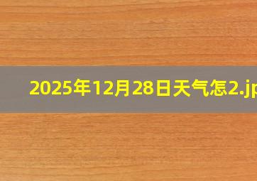 2025年12月28日天气怎