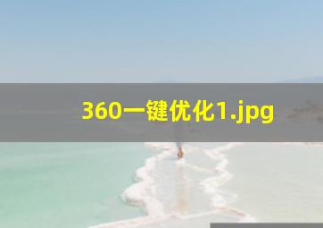 360一键优化