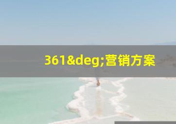 361°营销方案