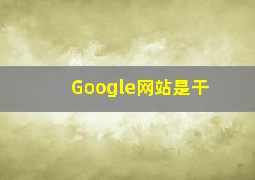 Google网站是干