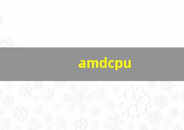 amdcpu
