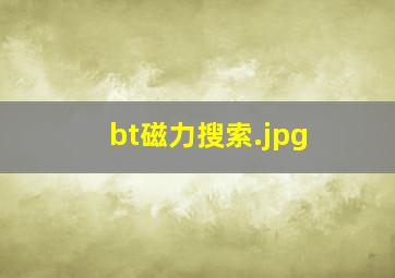 bt磁力搜索