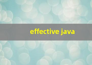effective java