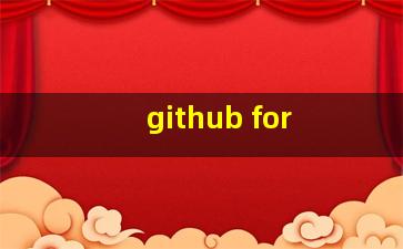 github for 