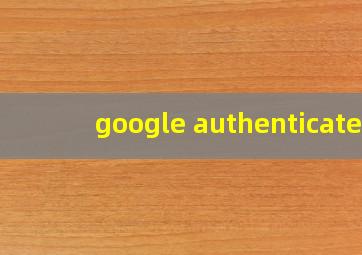 google authenticate