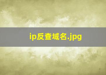 ip反查域名