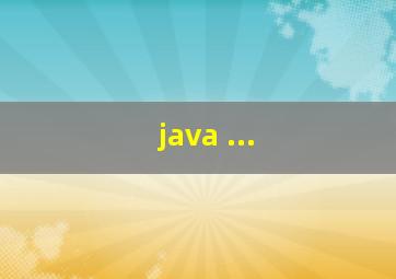 java ...