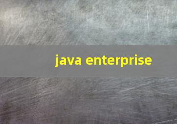java enterprise