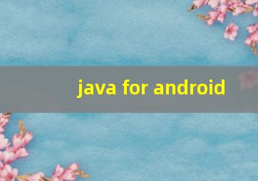 java for android