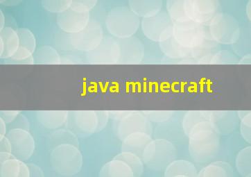 java minecraft