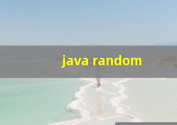 java random 