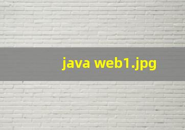 java web