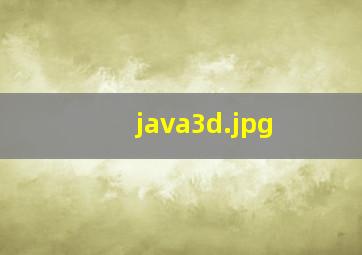 java3d