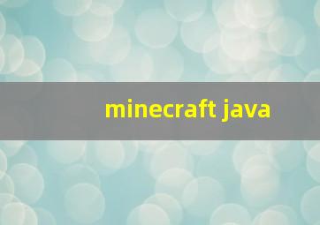 minecraft java