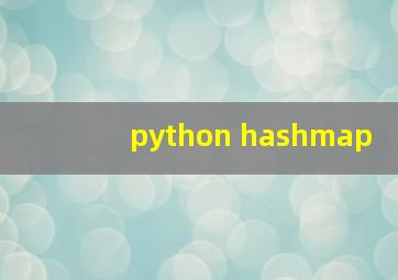 python hashmap
