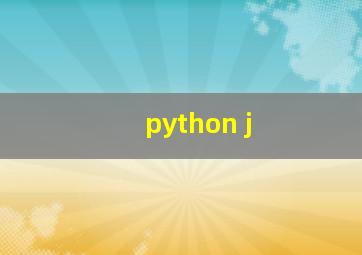 python j