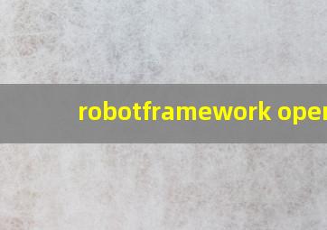 robotframework open b