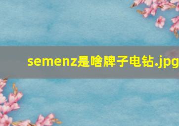semenz是啥牌子电钻