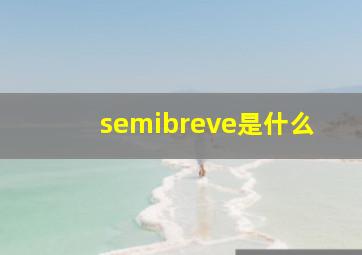 semibreve是什么
