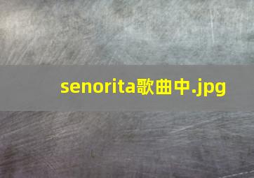 senorita歌曲中