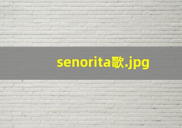 senorita歌