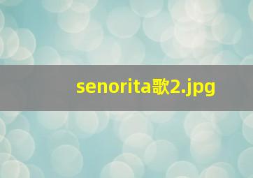 senorita歌