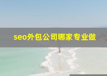 seo外包公司哪家专业做