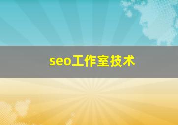 seo工作室技术