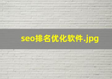 seo排名优化软件