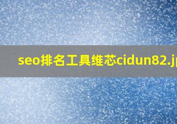 seo排名工具维芯cidun8
