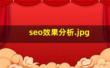 seo效果分析