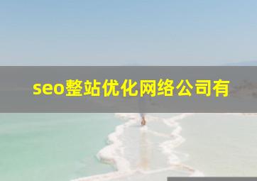 seo整站优化网络公司有