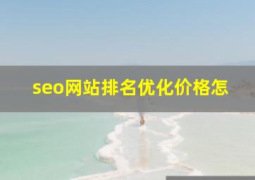 seo网站排名优化价格怎