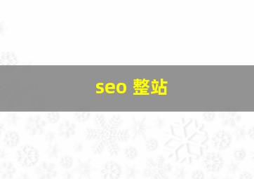 seo 整站