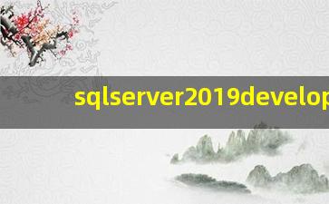 sqlserver2019developer